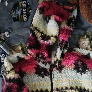 Justice Pink and Cream Kids Puffer Jacket